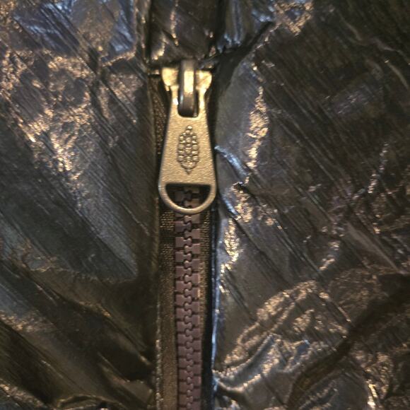 Free People Movement Polar Ice Hooded Puffer 1/2 Zip Jacket Metallic Blue, SZ S - Picture 8 of 12